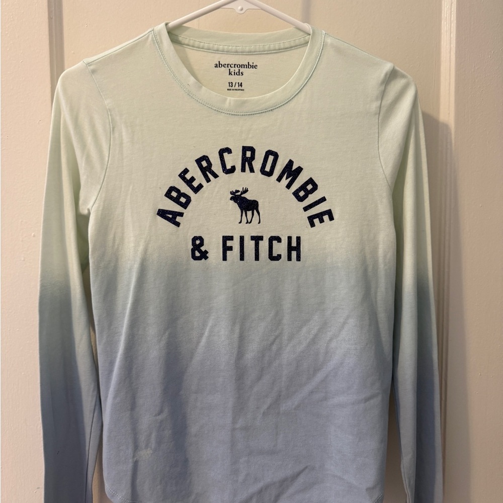 Abercrombie & Fitch Kids Blue Ombre Long Sleeve Tee